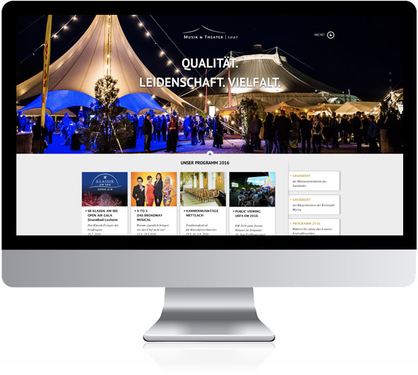 Website Musik Theater Saar